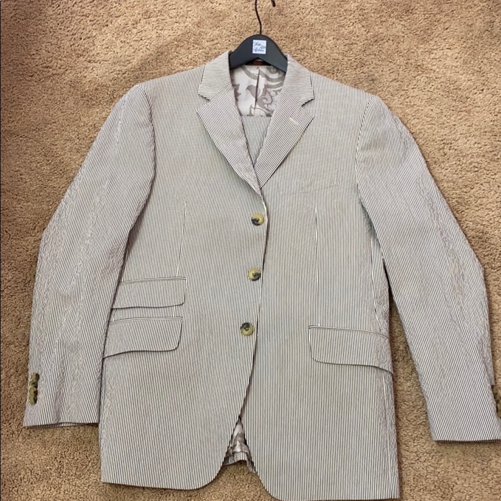 Etro Seersucker suit